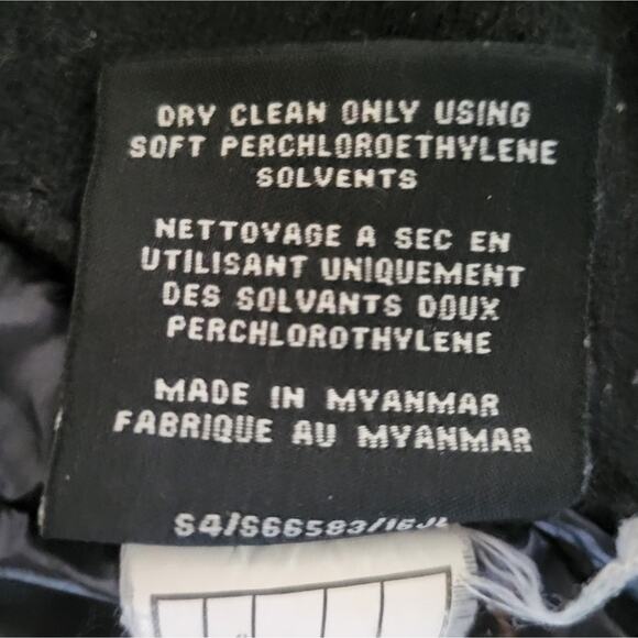 S13 Down Glossy Puffer Jacket Size 4 Kids Black Duck Feathers - Picture 9 of 9